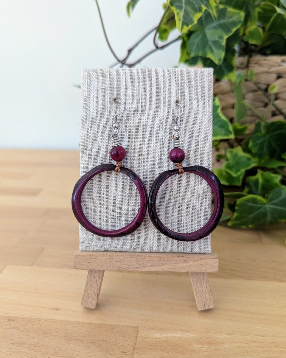 VIVA — Handmade Tagua Earrings - The Happy Elephant - Tagua Jewellery