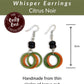 WHISPER — Handmade Tagua Earrings — 'Only One' - The Happy Elephant - Tagua Jewellery