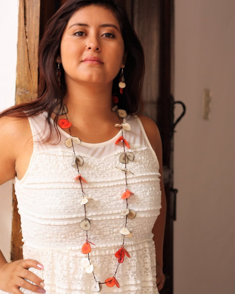 Andean Butterfly Tagua Nut Necklace - The Happy Elephant - Tagua Jewellery