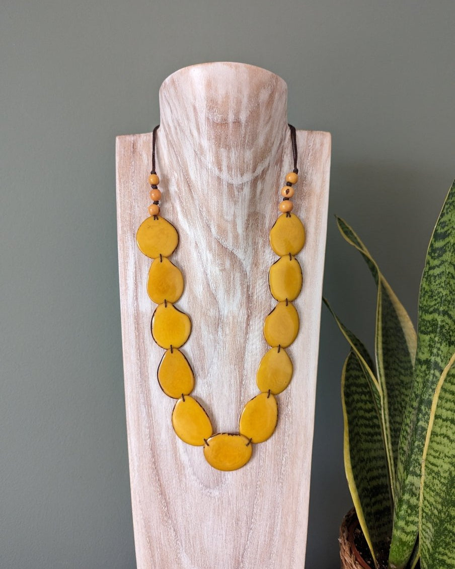 Ashley Tagua Nut Necklace - The Happy Elephant - Tagua Jewellery