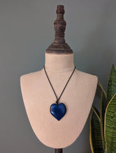 Load image into Gallery viewer, Big Sister Polished Heart Tagua Nut Pendant - The Happy Elephant - Tagua Jewellery
