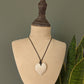 Big Sister Polished Heart Tagua Nut Pendant - The Happy Elephant - Tagua Jewellery