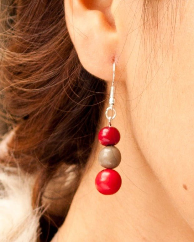 Bonita Earrings - The Happy Elephant - Tagua Jewellery