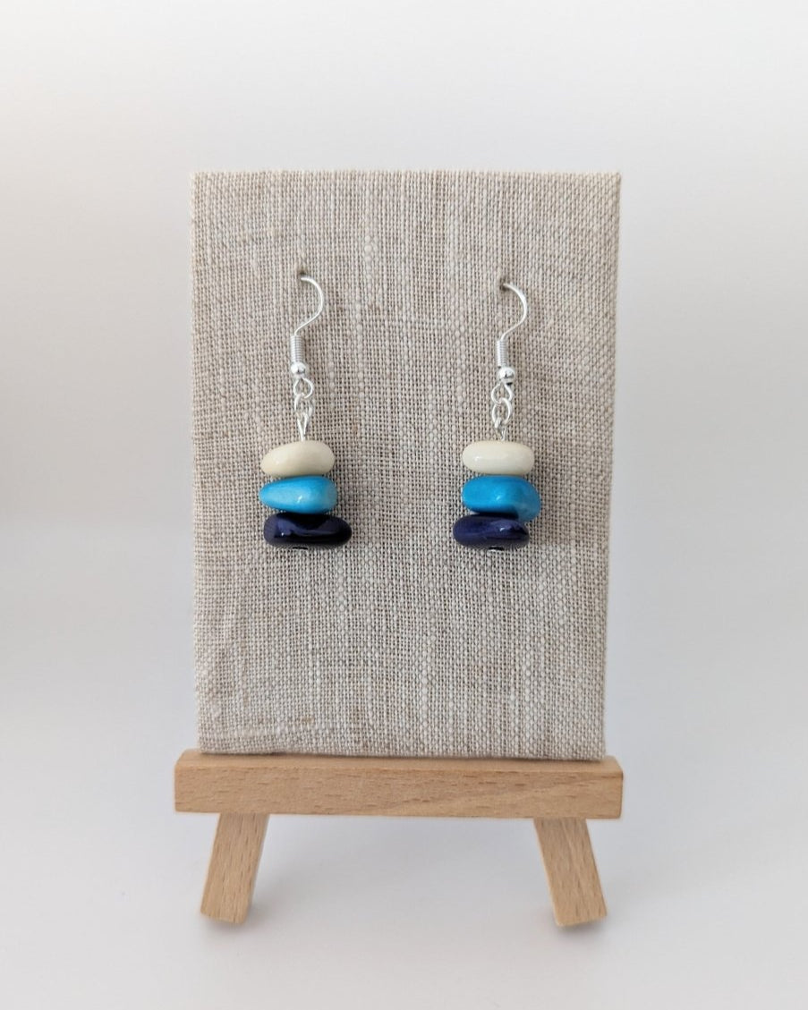 Cairn Tagua Nut Earrings - The Happy Elephant - Tagua Jewellery