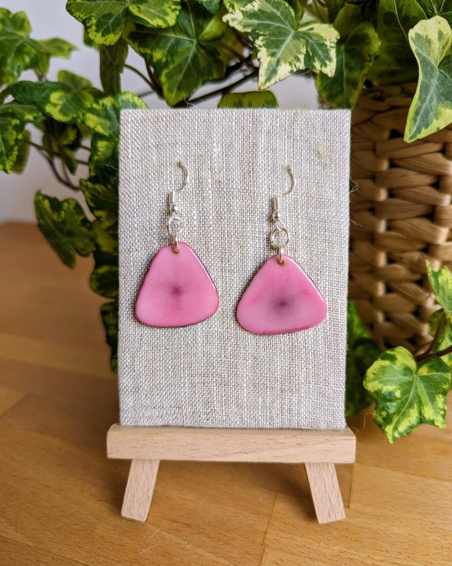 Chica Handmade Tagua Nut Earrings - The Happy Elephant - Tagua Jewellery
