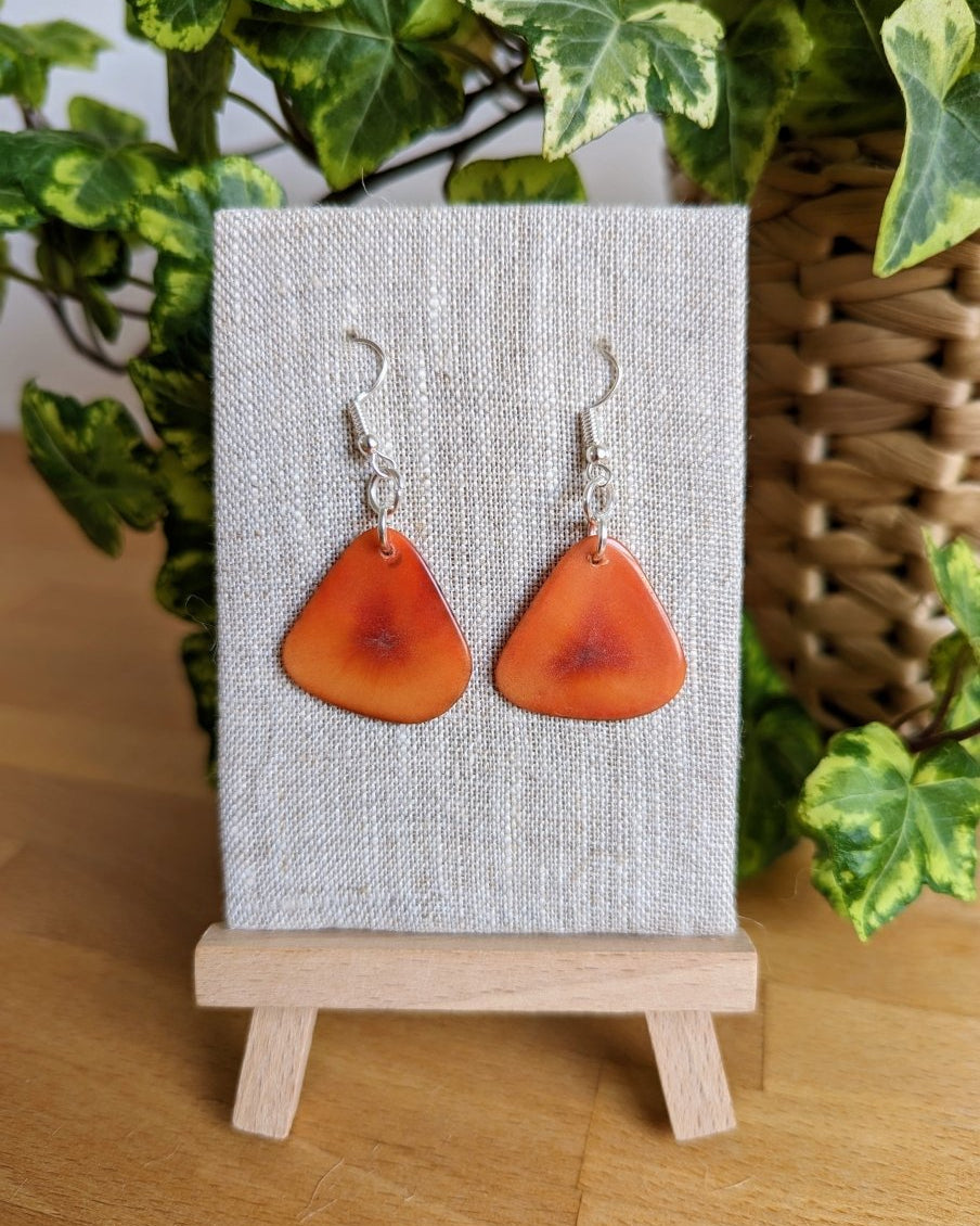 Chica Handmade Tagua Nut Earrings - The Happy Elephant - Tagua Jewellery
