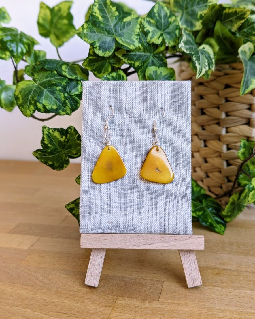 Chica Handmade Tagua Nut Earrings - The Happy Elephant - Tagua Jewellery