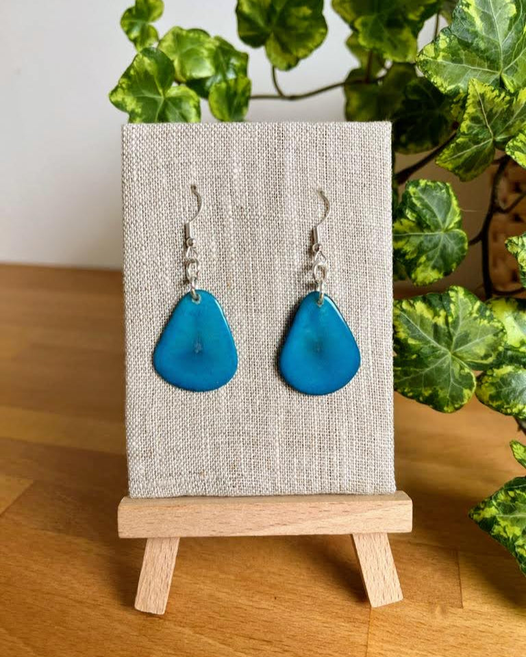 Chica Handmade Tagua Nut Earrings - The Happy Elephant - Tagua Jewellery