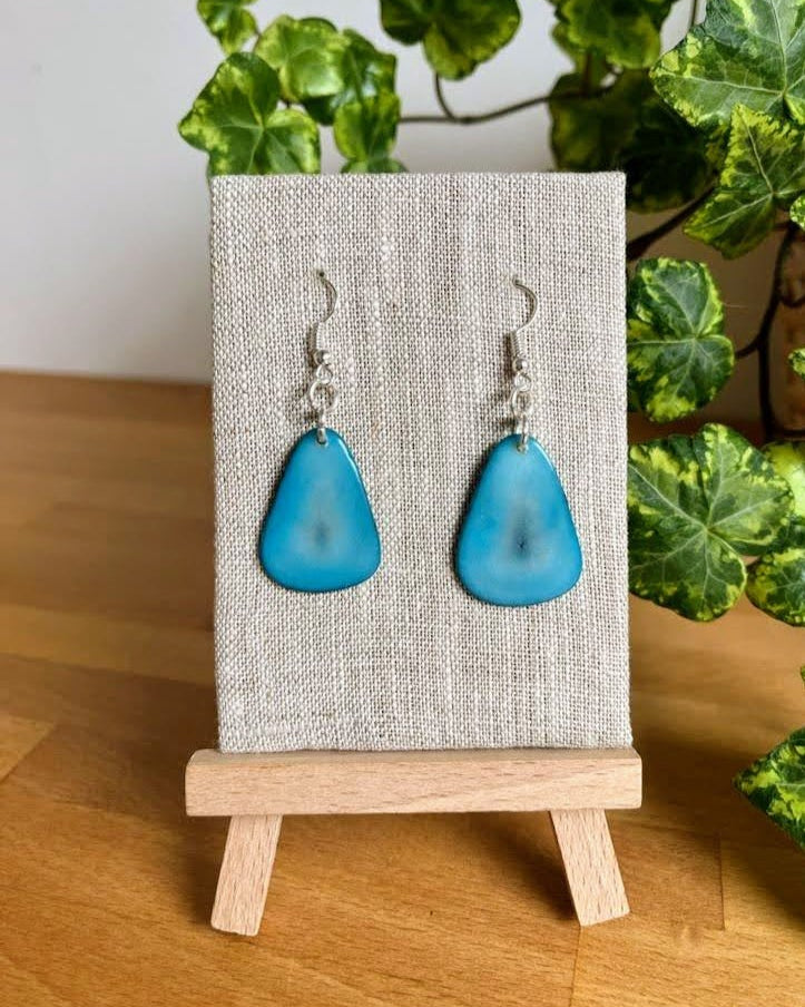 Chica Handmade Tagua Nut Earrings - The Happy Elephant - Tagua Jewellery