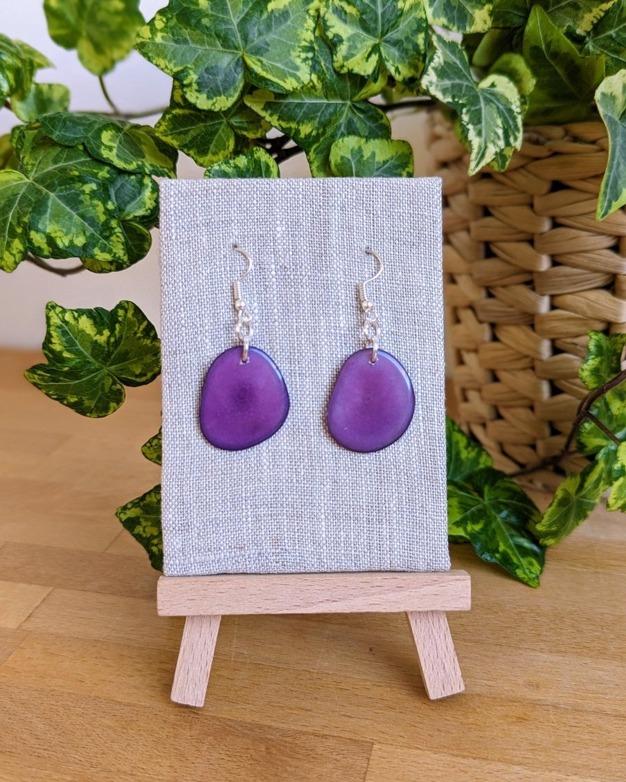 Chica Handmade Tagua Nut Earrings - The Happy Elephant - Tagua Jewellery