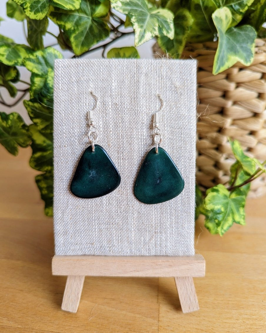 Chica Handmade Tagua Nut Earrings - The Happy Elephant - Tagua Jewellery