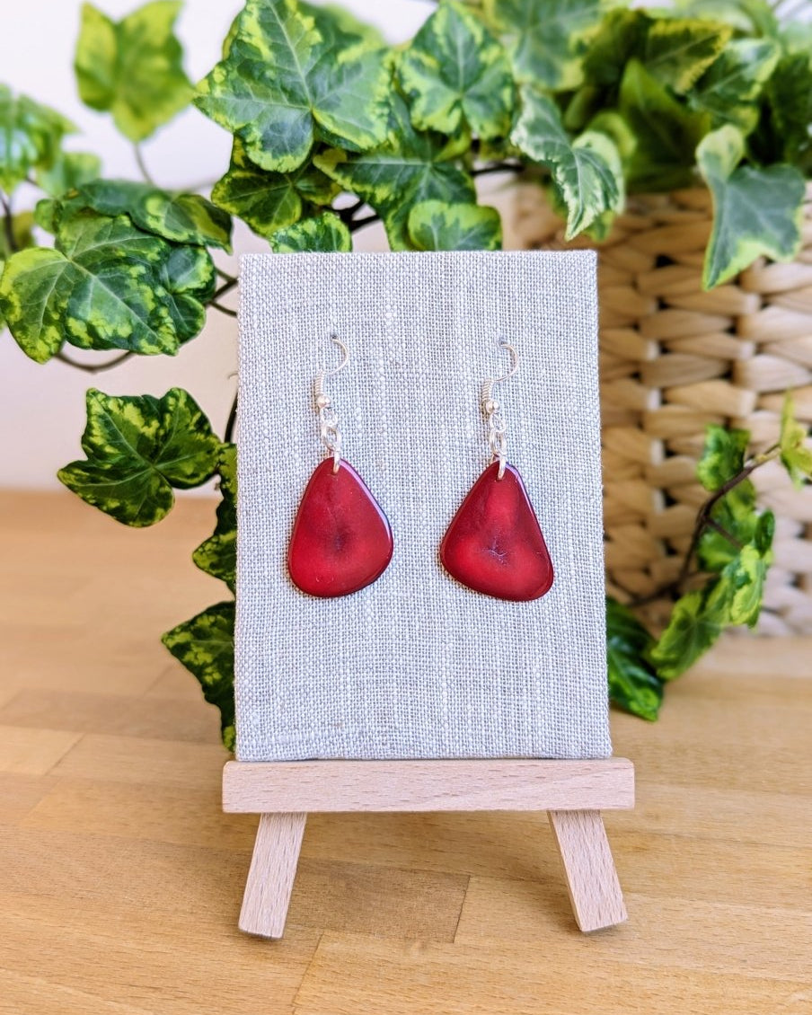 Chica Handmade Tagua Nut Earrings - The Happy Elephant - Tagua Jewellery