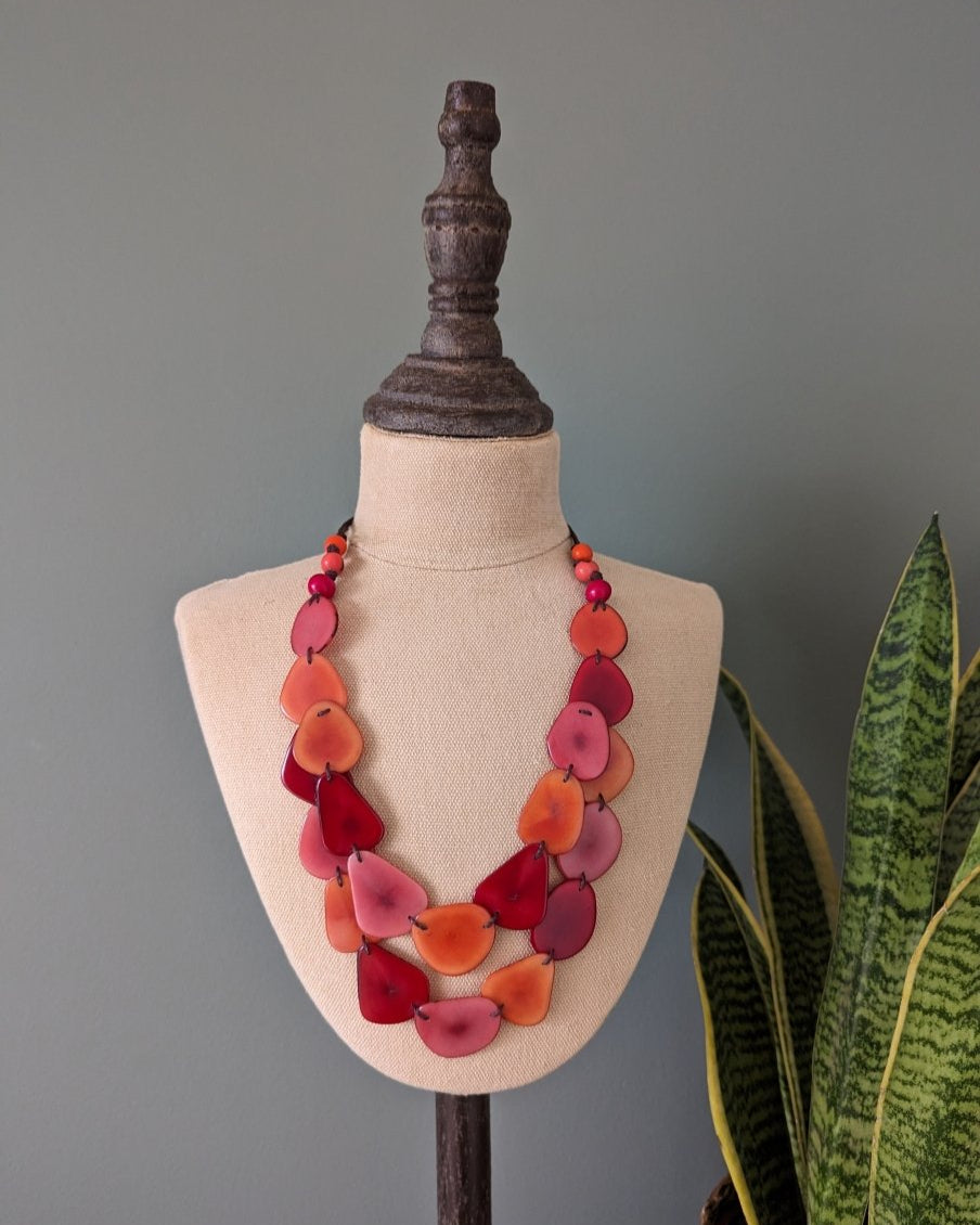 Chica Tagua Nut Necklace - The Happy Elephant - Tagua Jewellery