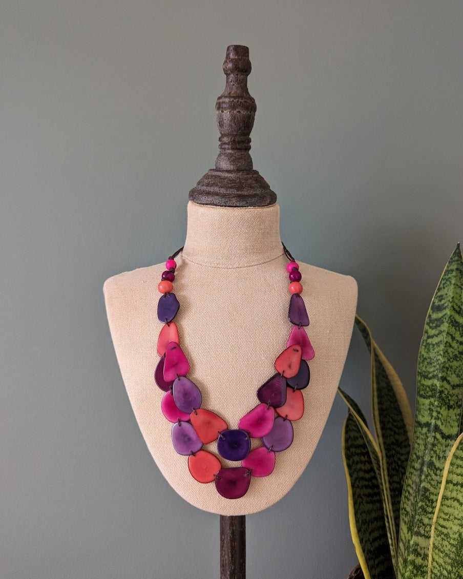 Chica Tagua Nut Necklace - The Happy Elephant - Tagua Jewellery