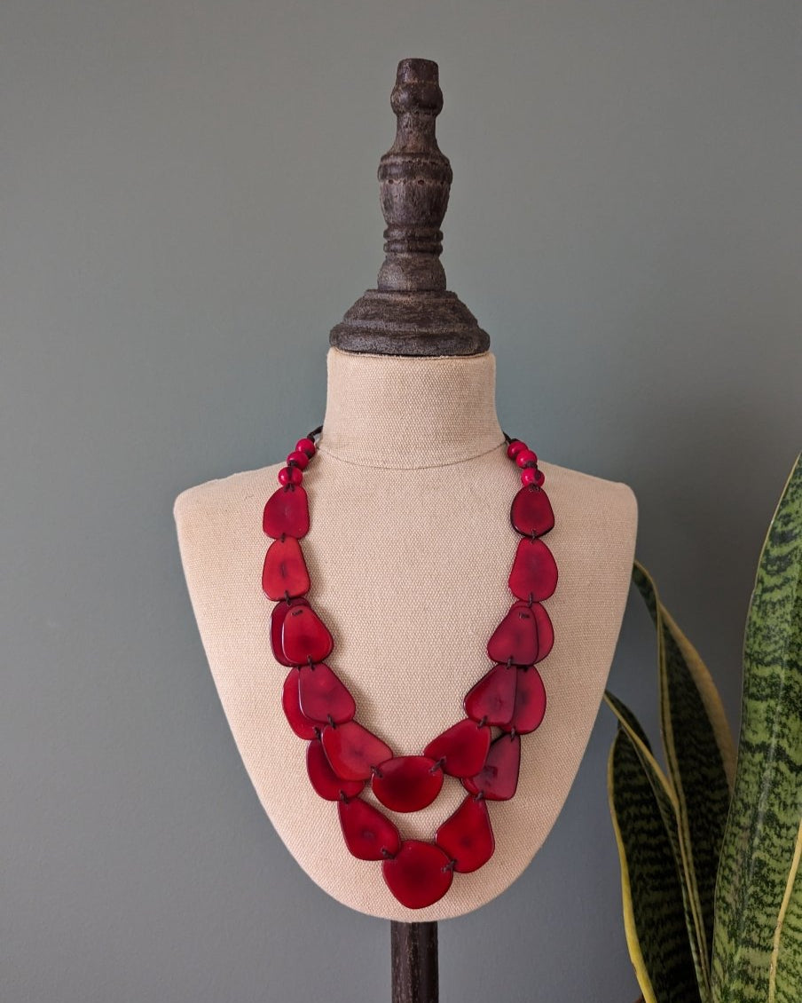 Chica Tagua Nut Necklace - The Happy Elephant - Tagua Jewellery
