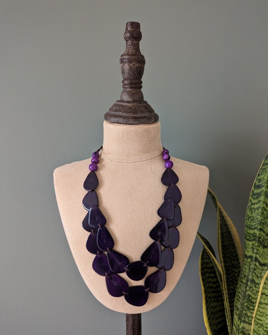 Chica Tagua Nut Necklace - The Happy Elephant - Tagua Jewellery