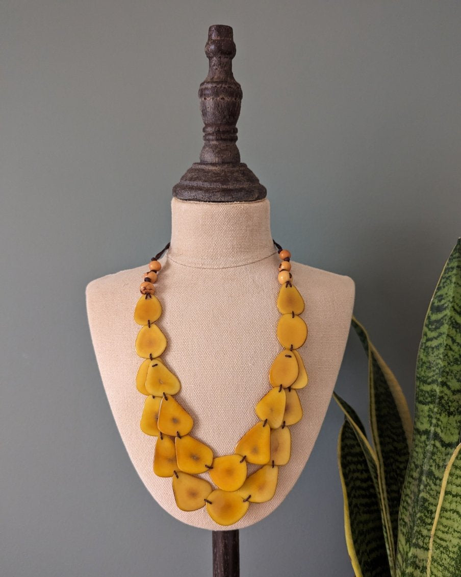 Chica Tagua Nut Necklace - The Happy Elephant - Tagua Jewellery