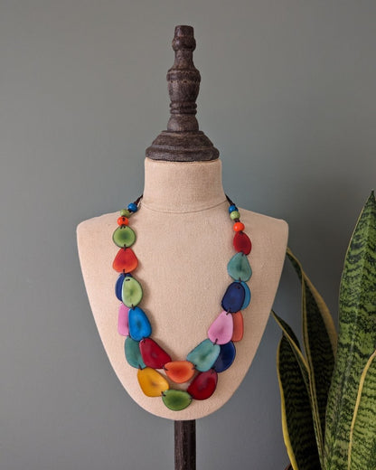 Chica Tagua Nut Necklace - The Happy Elephant - Tagua Jewellery