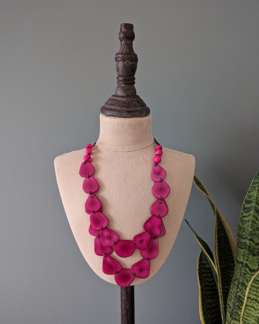 Chica Tagua Nut Necklace - The Happy Elephant - Tagua Jewellery