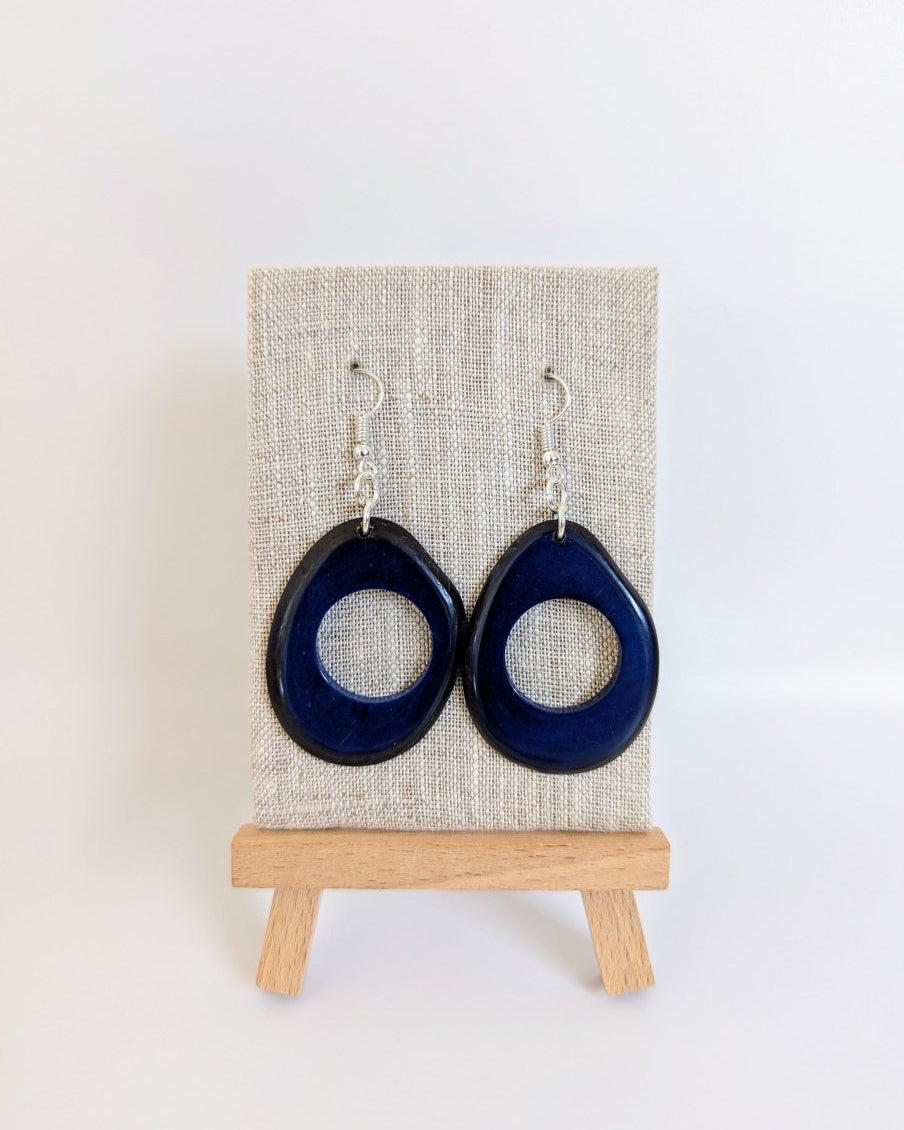 Floreana Tagua Nut Handmade Earrings - The Happy Elephant - Tagua Jewellery