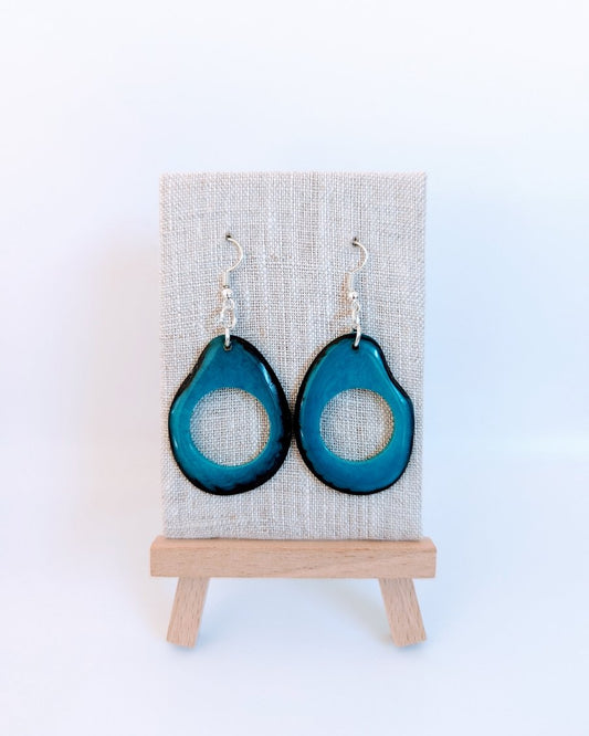 Floreana Tagua Nut Handmade Earrings - The Happy Elephant - Tagua Jewellery