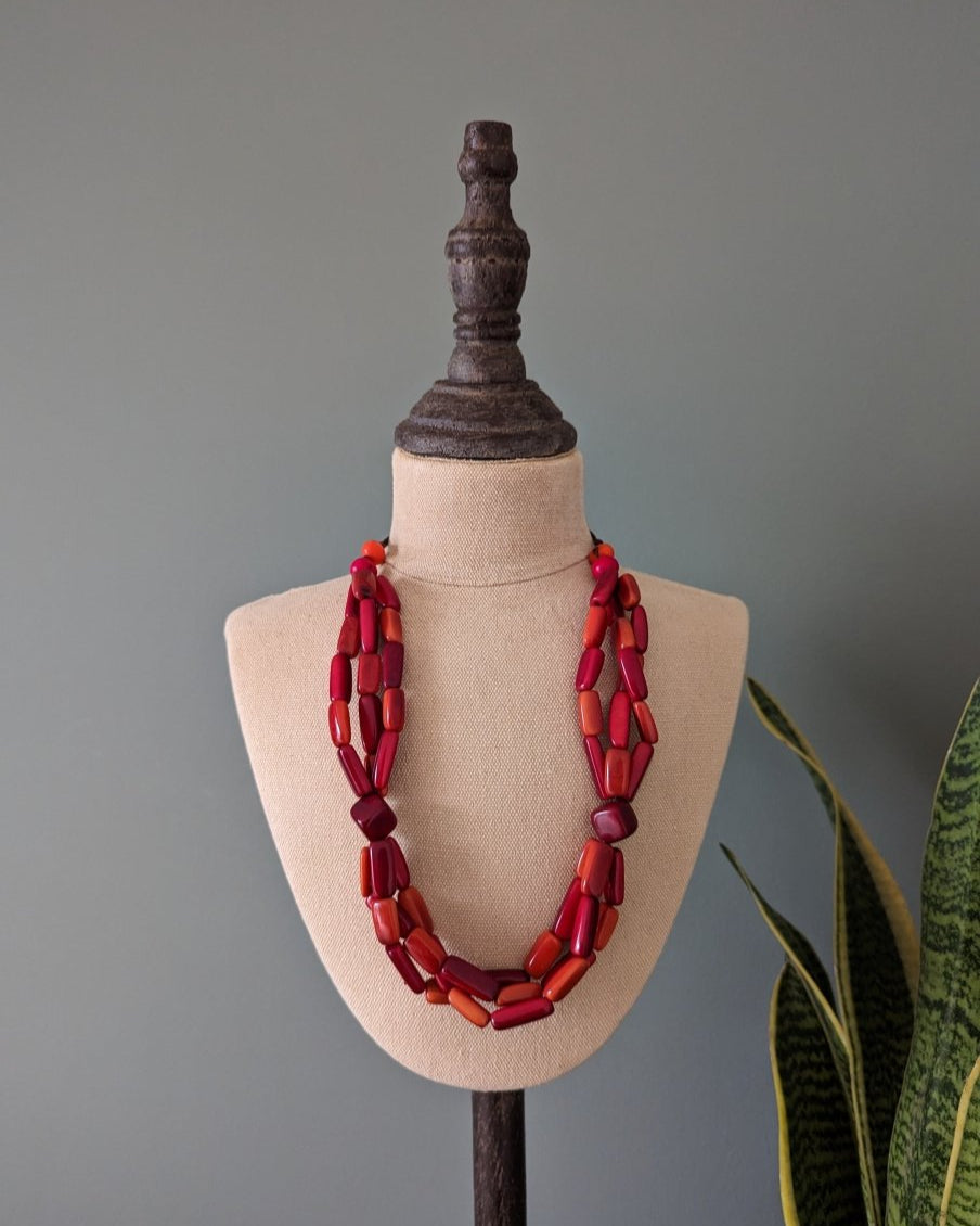 Florence Tagua Nut Necklace - The Happy Elephant - Tagua Jewellery