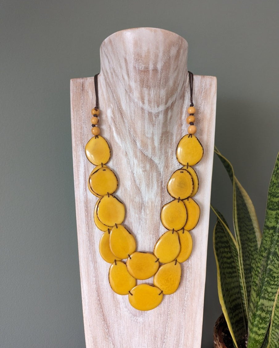 Francesca Tagua Nut Necklace - The Happy Elephant - Tagua Jewellery