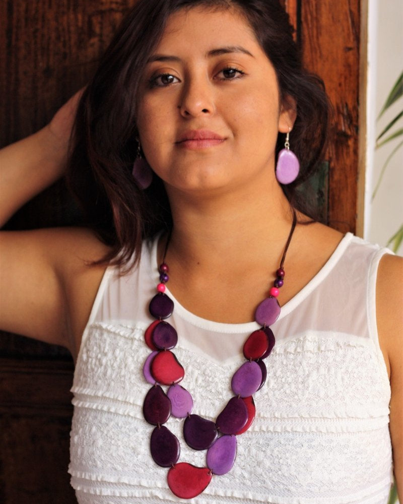 Francesca Tagua Nut Necklace - The Happy Elephant - Tagua Jewellery