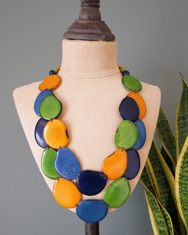 Francesca Tagua Nut Necklace - The Happy Elephant - Tagua Jewellery