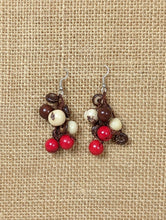 Load image into Gallery viewer, Isabela Acai Seed &amp; Coconut Shell Earrings - The Happy Elephant - Tagua Jewellery
