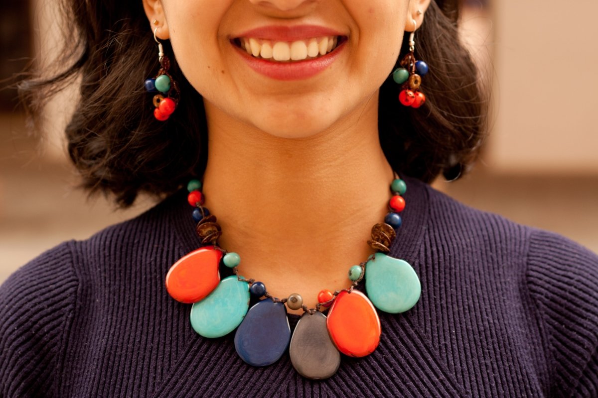 Isabela Tagua Nut Necklace - The Happy Elephant - Tagua Jewellery