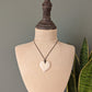 Little Sister Polished Heart Tagua Nut Pendant - The Happy Elephant - Tagua Jewellery