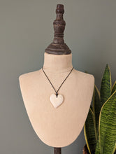 Load image into Gallery viewer, Little Sister Polished Heart Tagua Nut Pendant - The Happy Elephant - Tagua Jewellery
