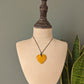Little Sister Polished Heart Tagua Nut Pendant - The Happy Elephant - Tagua Jewellery