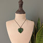 Little Sister Polished Heart Tagua Nut Pendant - The Happy Elephant - Tagua Jewellery