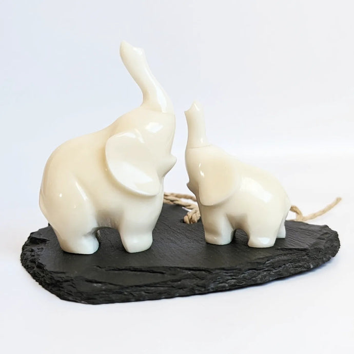 Mummy & Baby Elephant Set - The Happy Elephant - Tagua Jewellery
