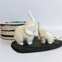 Load image into Gallery viewer, Mummy &amp; Baby Elephant Set - The Happy Elephant - Tagua Jewellery
