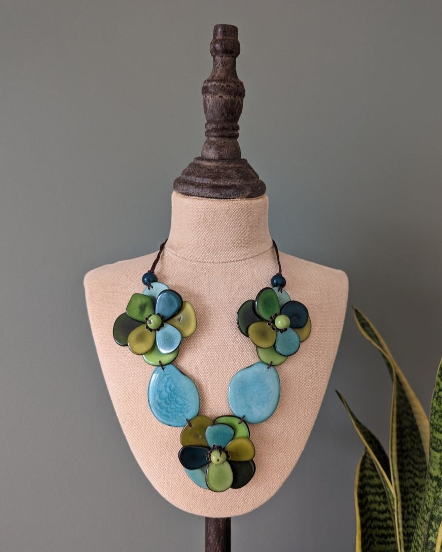 Petal Tagua Nut Necklace - The Happy Elephant - Tagua Jewellery