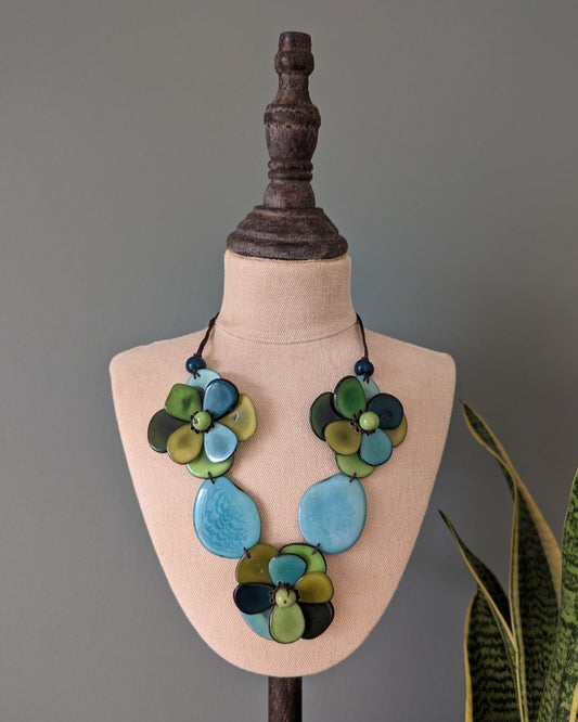 Petal Tagua Nut Necklace - The Happy Elephant - Tagua Jewellery