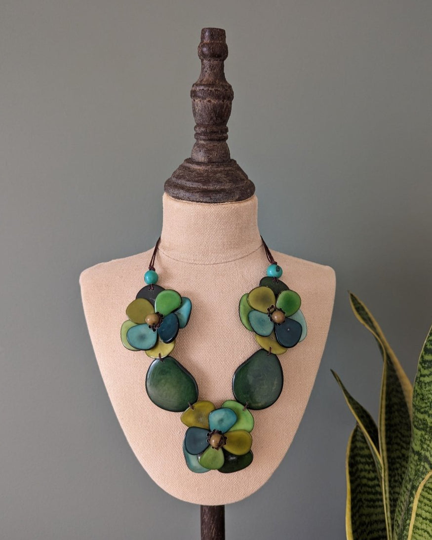 Petal Tagua Nut Necklace - The Happy Elephant - Tagua Jewellery