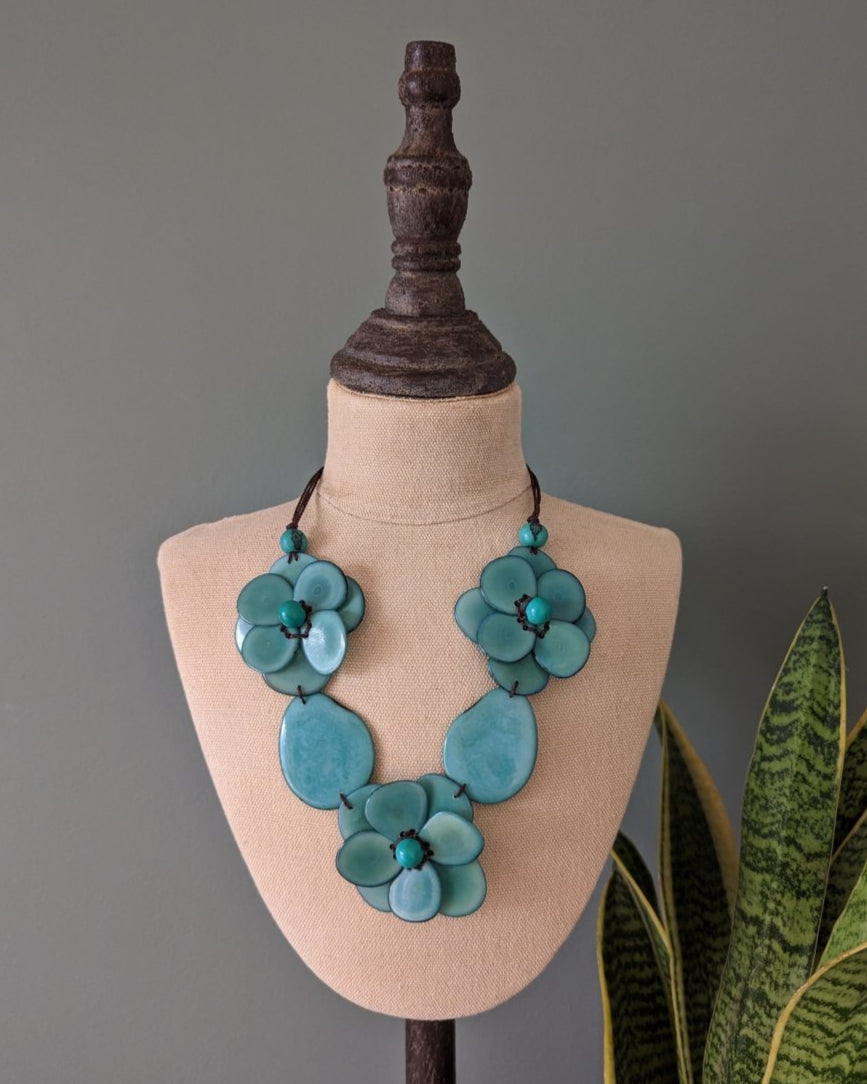 Petal Tagua Nut Necklace - The Happy Elephant - Tagua Jewellery