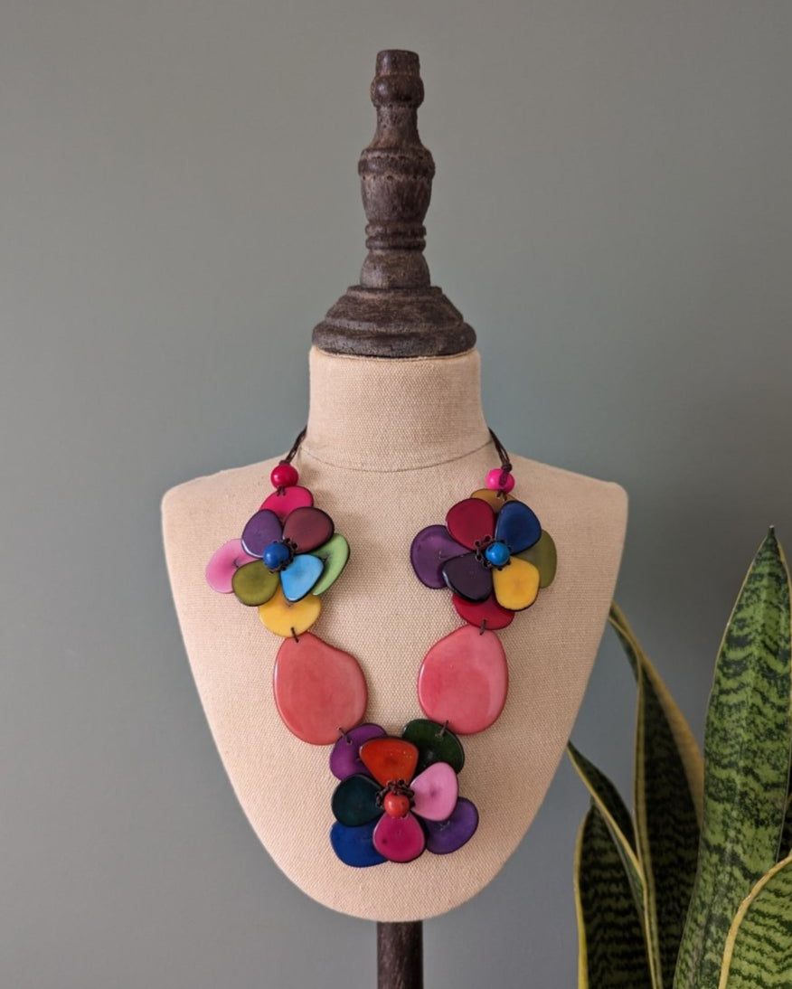 Petal Tagua Nut Necklace - The Happy Elephant - Tagua Jewellery