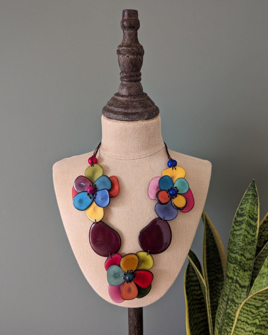 Petal Tagua Nut Necklace - The Happy Elephant - Tagua Jewellery