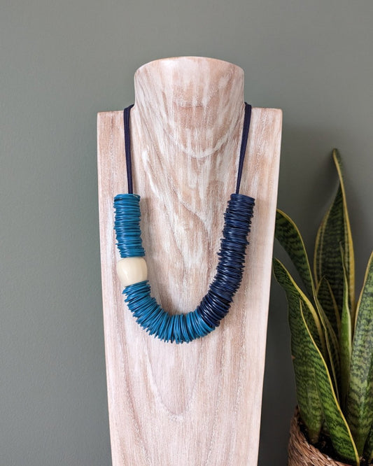 RINGLET — Handmade Tagua Statement Necklace - The Happy Elephant - Tagua Jewellery