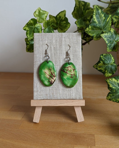 Sierra Tagua Nut Earrings - The Happy Elephant - Tagua Jewellery