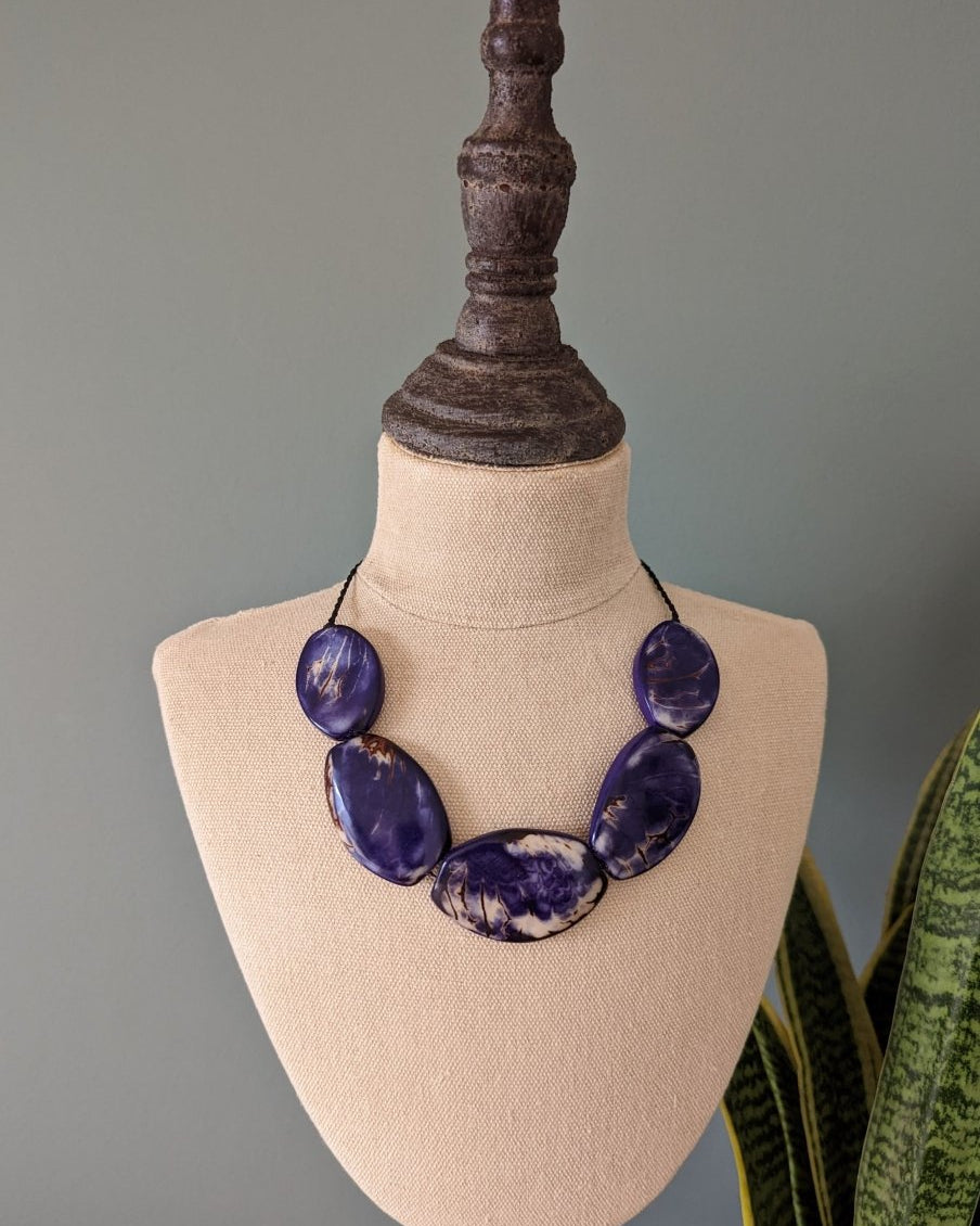 Sierra Tagua Nut Necklace - The Happy Elephant - Tagua Jewellery