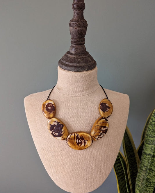Sierra Tagua Nut Necklace - The Happy Elephant - Tagua Jewellery
