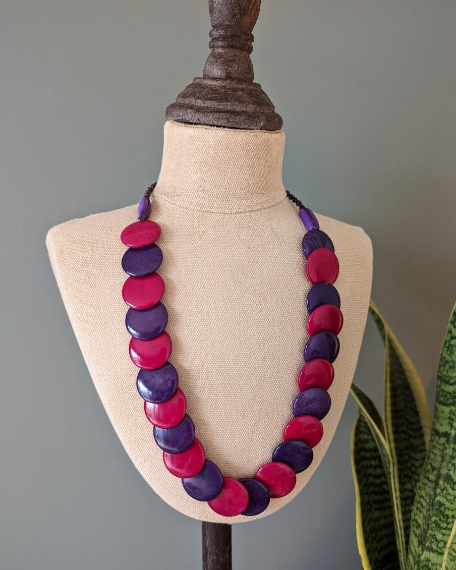 Smarties Tagua Nut Necklace - The Happy Elephant - Tagua Jewellery